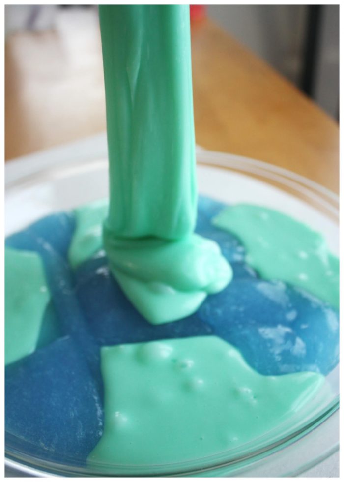 Earth Day crafts for kids: Earth Slime by Little Bins for Little Hands