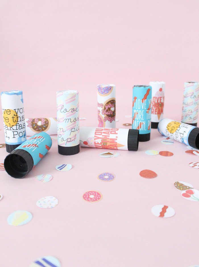 Free, fun Father's Day printables: Printable Father's Day Confetti Poppers by A Joyful Riot
