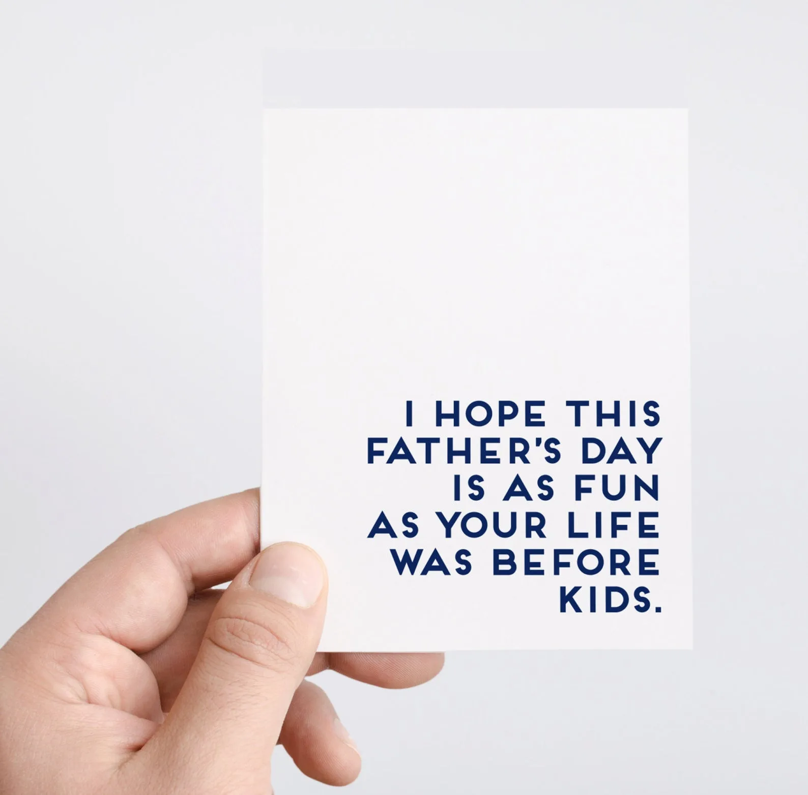 Funny Father's Day card for your spouse or partner: Ugly babaies