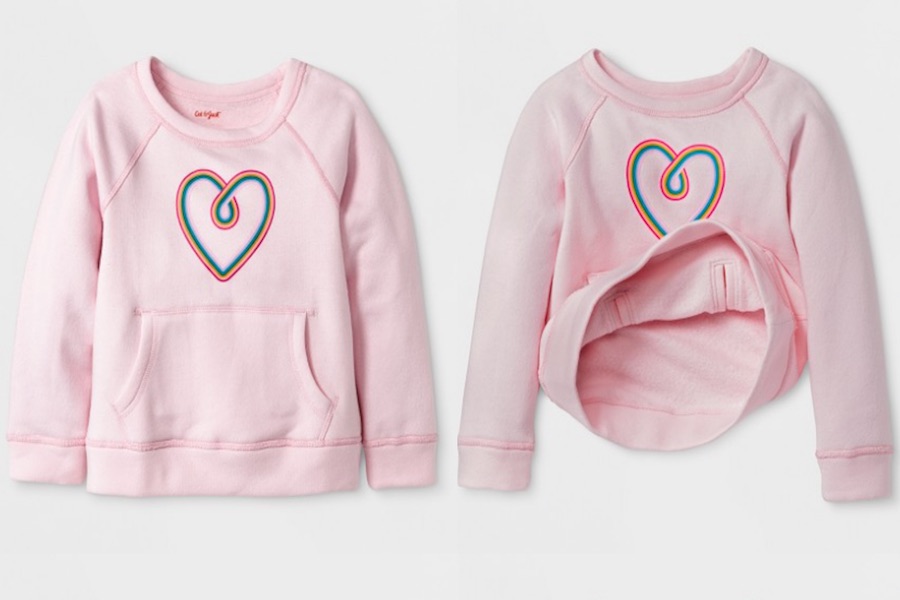 Target's new line of adaptive clothing for kids with special needs: Sweatshirts with stomach access