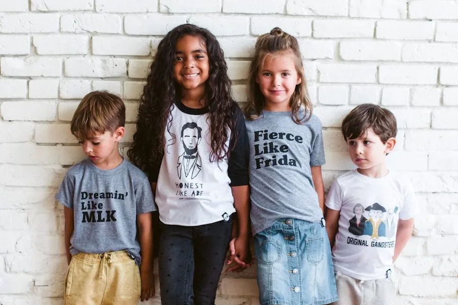 Your kids will love the hip, historical t-shirts for kids at Wee Rascals.