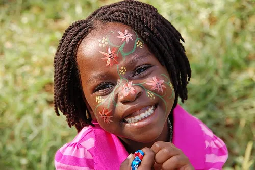 Natural face paints. As in, natural. Totally.