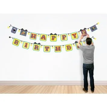 Party on and on with this reusable birthday banner
