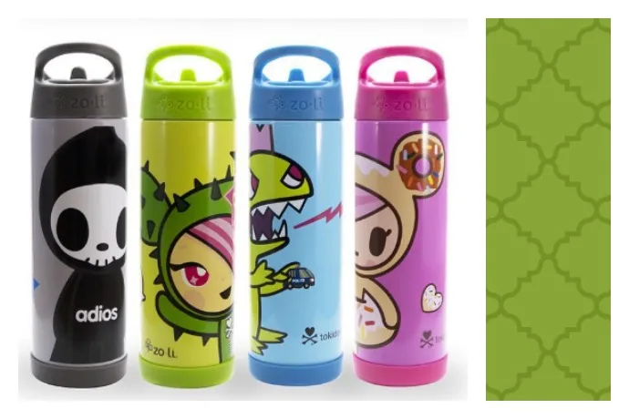 Tokidoki x Zoli collaboration makes adorable bottles and food containers.