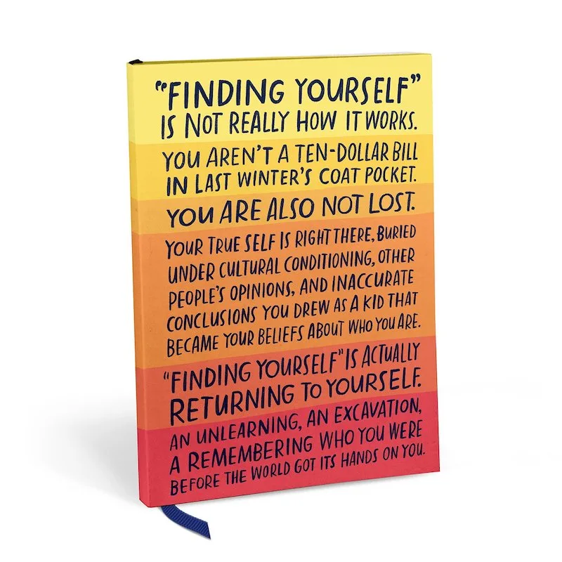 Real self-care gift ideas: An inspiring journal...that's actually inspiring...from Emily McDowell