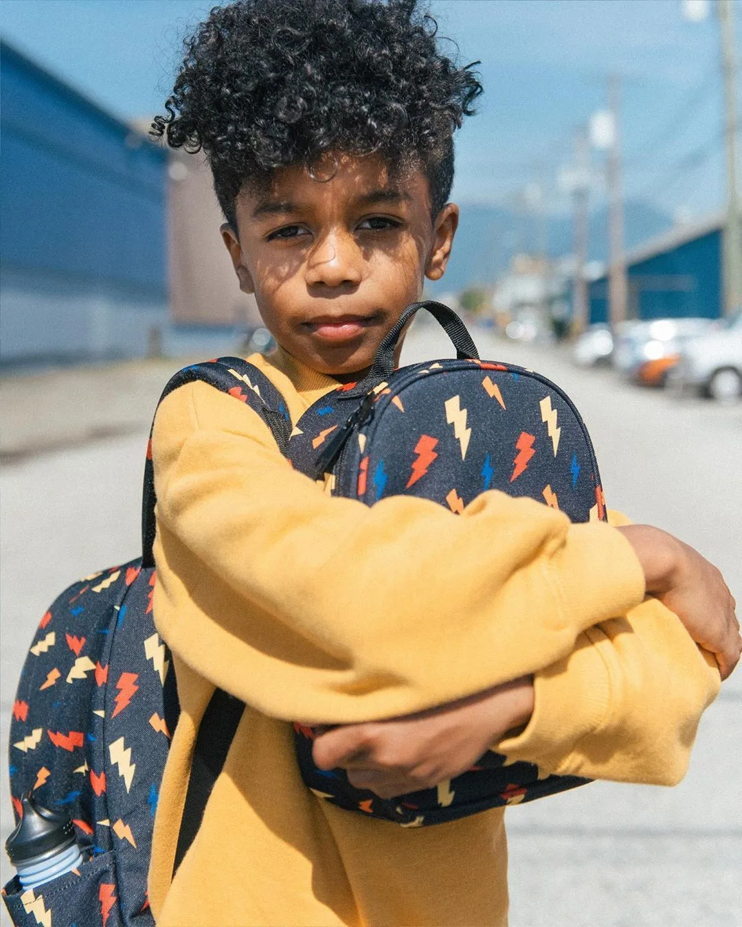 Coolest backpacks for grade school: Herschel supply faux denim