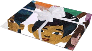 Wrap your gift in artwork.
