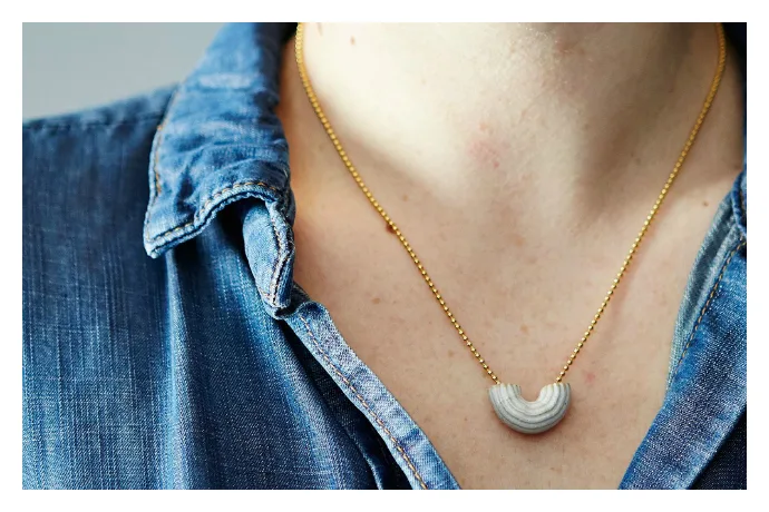 An awesome new twist on the traditional macaroni necklace for Mother's Day