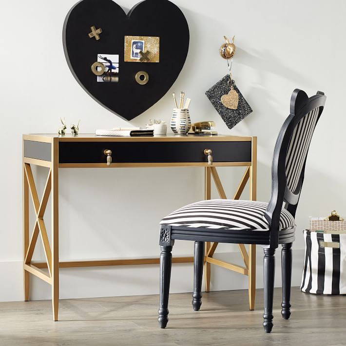 Emily & Meritt X-Frame Metallic Desk at PB Teen
