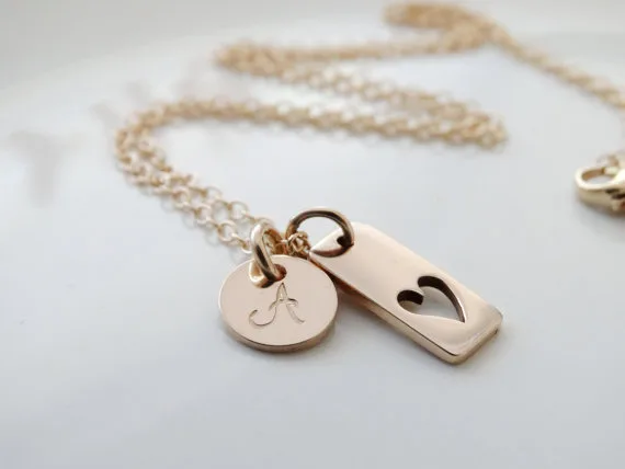 Personalized Valentine's Day necklace