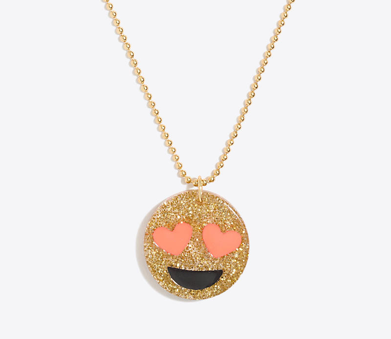 J.Crew Factory sale: Emoji Pendant Necklace