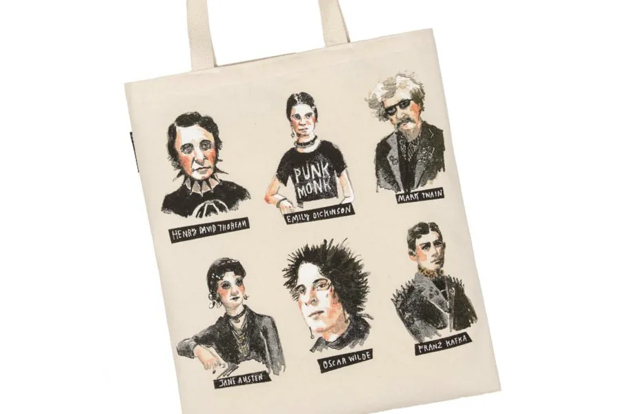 Punk rock author literary tote!