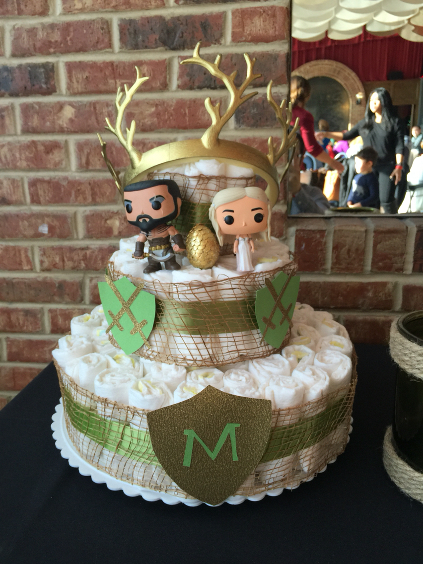 Cool diaper cakes: Game of Thrones diaper cake | Pinterest