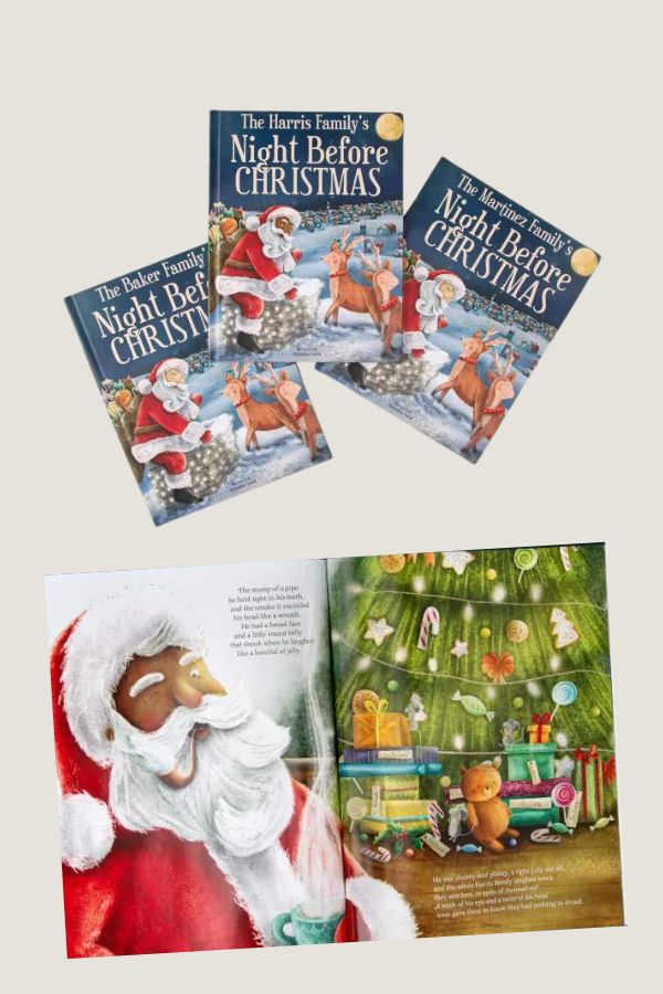 Personalized Christmas gifts: Custom Night Before Christmas book at Uncommon Goods