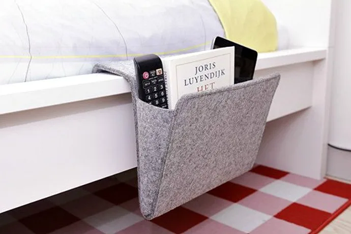 Kikkerland felt bedside caddy - Get organized, affordably!