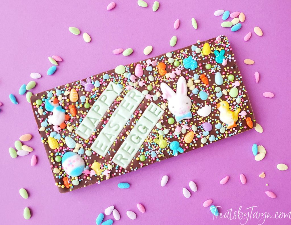Easter gifts for kids on Etsy: personalized Easter chocolate bars