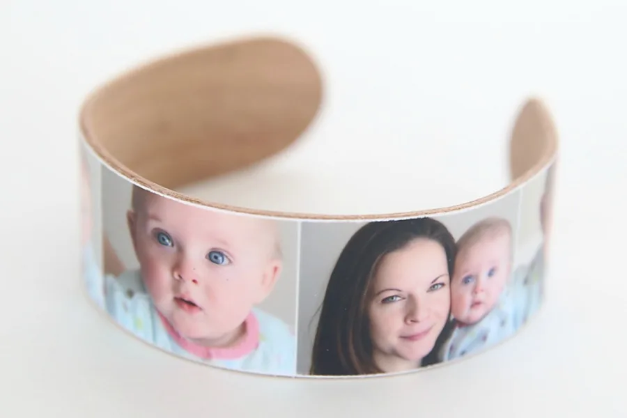 DIY Mother's Day gifts: Handmade Photo Bracelet by It's Always AutumnIdeas for DIY Mother's Day gifts kids can make: Easy photo bracelet tutorial from It's Always Autumn