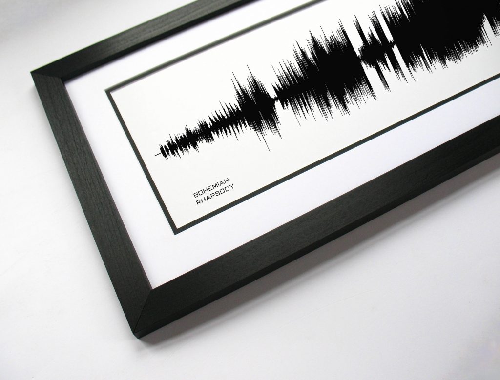 The best personalized Father's Day gifts: Custom soundwave poster from his favorite song. So cool!