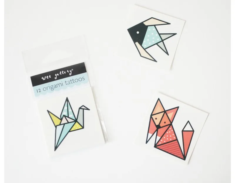 Wee Gallery origami temporary tattoos