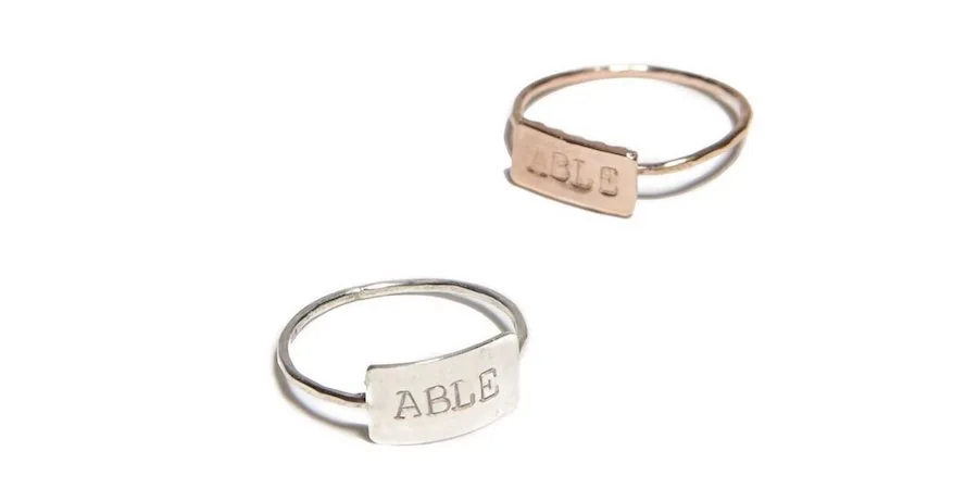 Mood-boosting jewelry: ABLE ring at FashionABLE