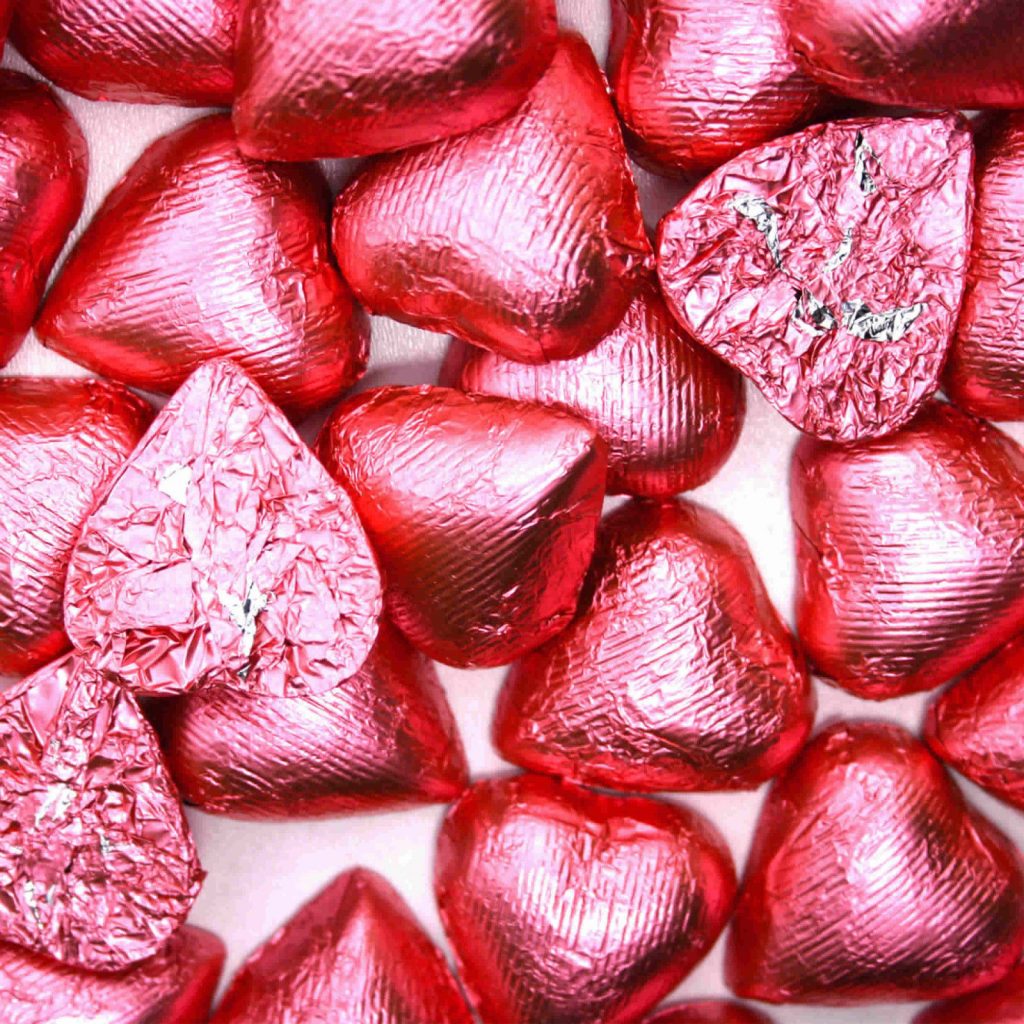 Creative Valentine's gifts that support indie shops: this shop sells all kinds of heart candy by the pound