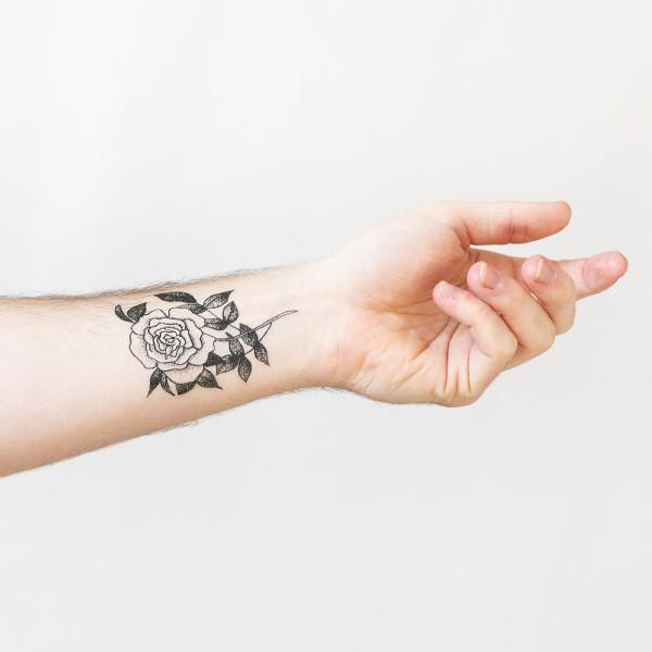 Beauty and the Beast party ideas: Rose temporary tattoo station or in take-home goody bags