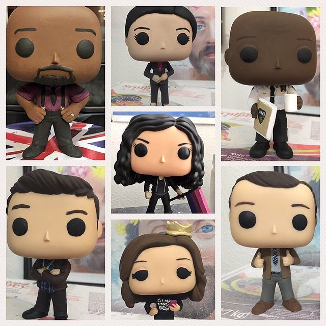 10 best gifts for teens: Custom Funko Pop from Little Pop Workshop (Brooklyn 99 cast shown here) | Small business holiday gift guide 2002
