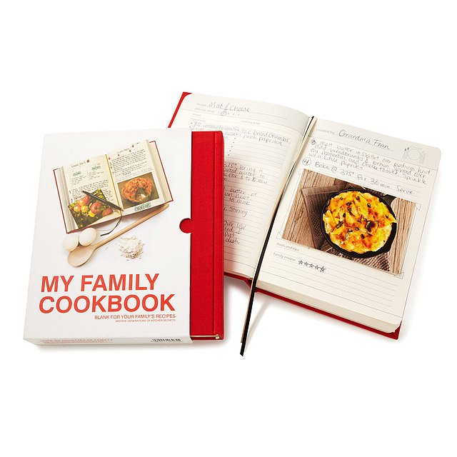 Special grandparent gift ideas: Personalized my Family Cookbook