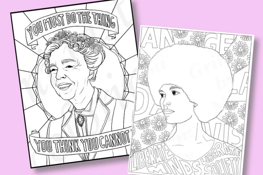 21 terrific coloring pages for Women's History Month