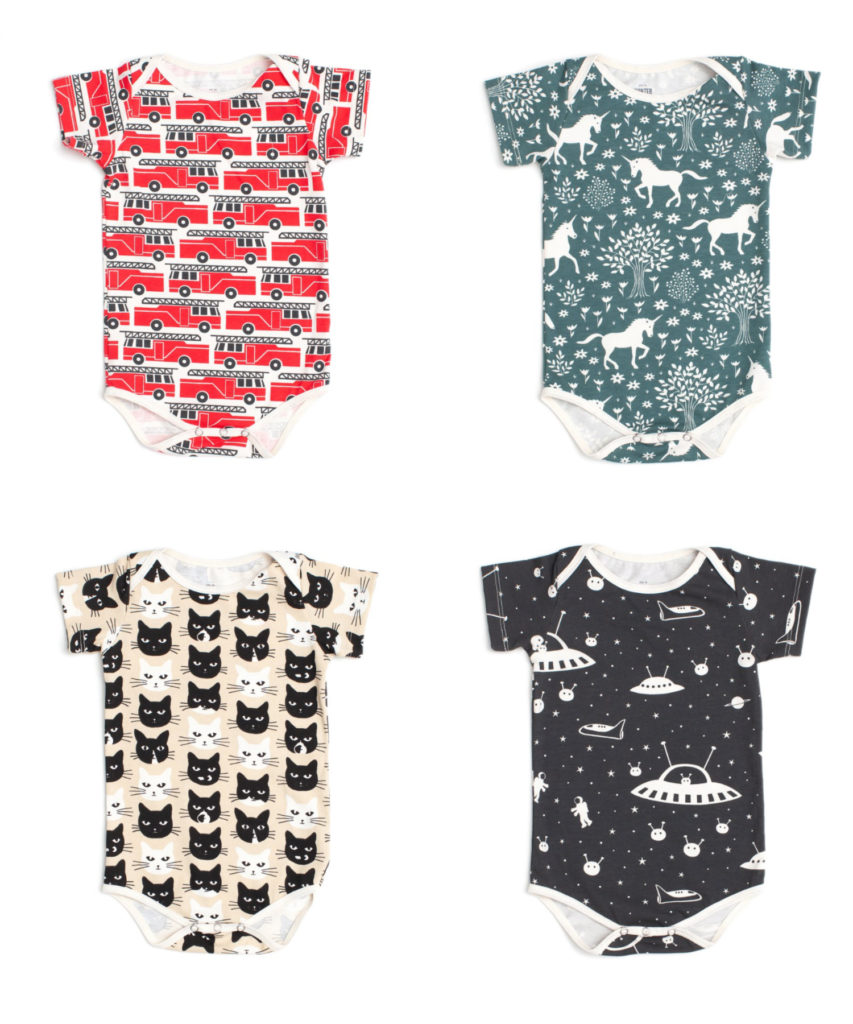 Best baby shower gifts under $50: Winter Water Factory snapsuits | Cool Mom Picks Baby Shower Gift Guide
