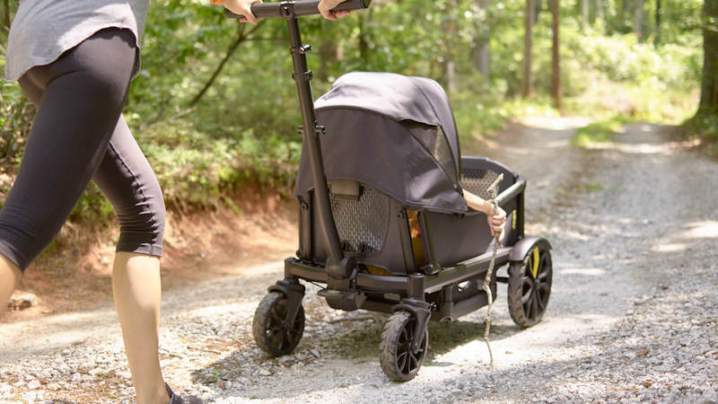 Veer Cruiser rides steady and smooth over gravel roads.