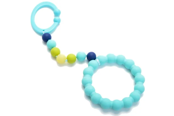 Chewbeads Gramercy Stroller Baby Teething Toy in Blue