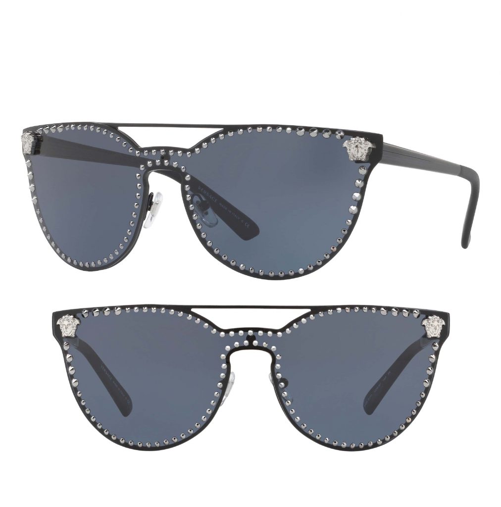 Eyewear trends for 2019: Versace Medusa Stud Glasses