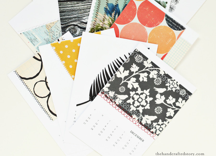 2018 printable calendars: DIY Blank Calendar by The Handcrafted Story