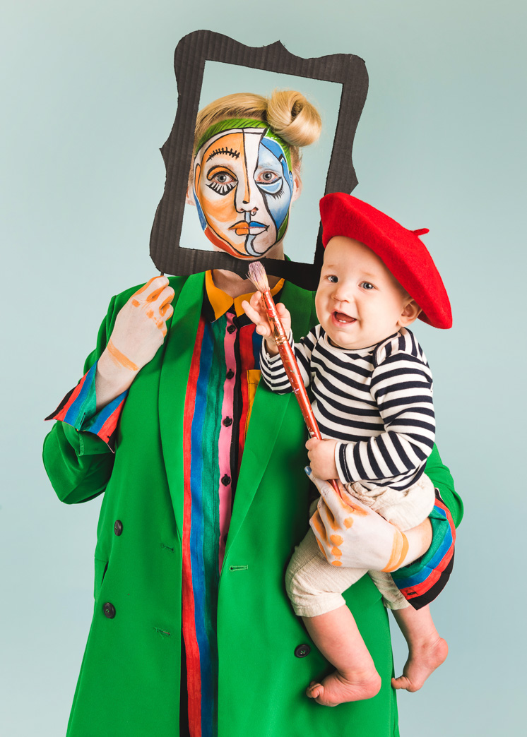 Family Halloween costume idea: Picasso family Halloween costume at The House that Lars Built 