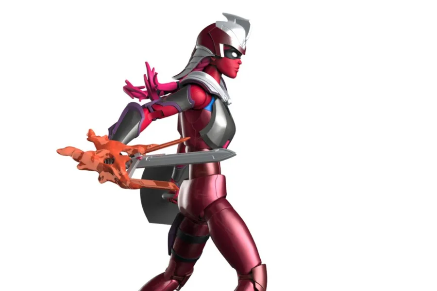 The Courage Core Power action figure that helps kids with cancer.