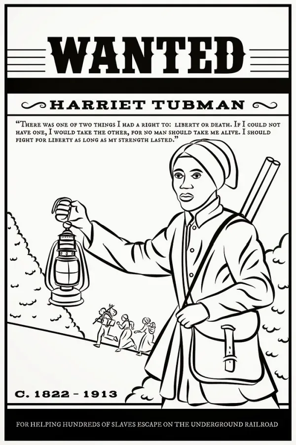 National Women's History Month coloring pages: Susan B. Anthony