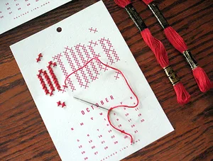 Year in Stitches Calendar Kit