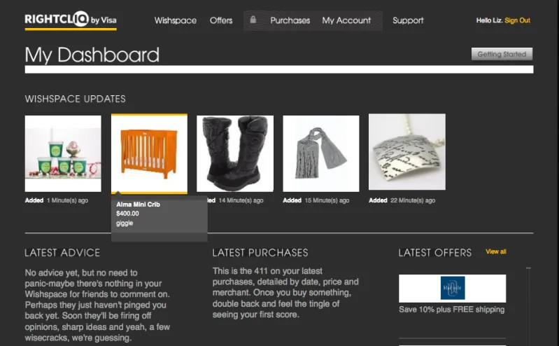 RightCliq by Visa - making online shopping fun, easy,  and more affordable. Did we mention fun?