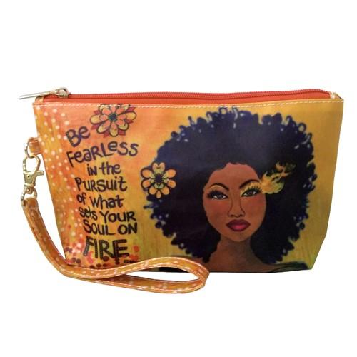 Be Fearless cosmetic pouch from Its a Black Thang | Cool affordable Mother's Day gifts under $15