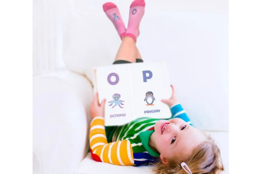 These alphabet socks are such a cool and creative idea from Kids In Socks.