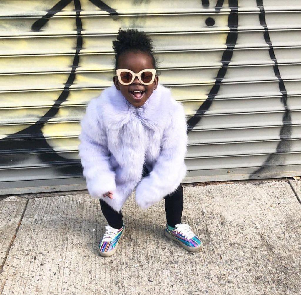 POP light-up sneakers for kids in a funky rainbow stripe upper