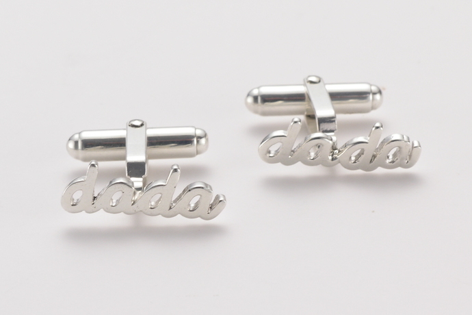 Great Father's Day gift ideas for new dads | Dada cufflinks by Tali Gillete