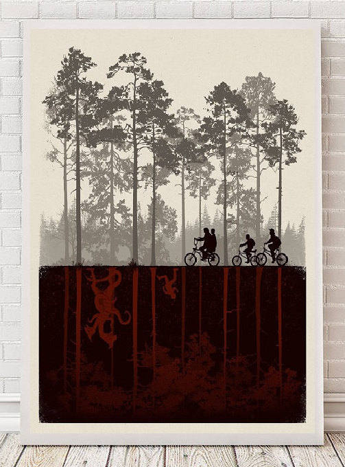 Stranger Things party ideas:Stranger Things Poster | Wonder Wall Art