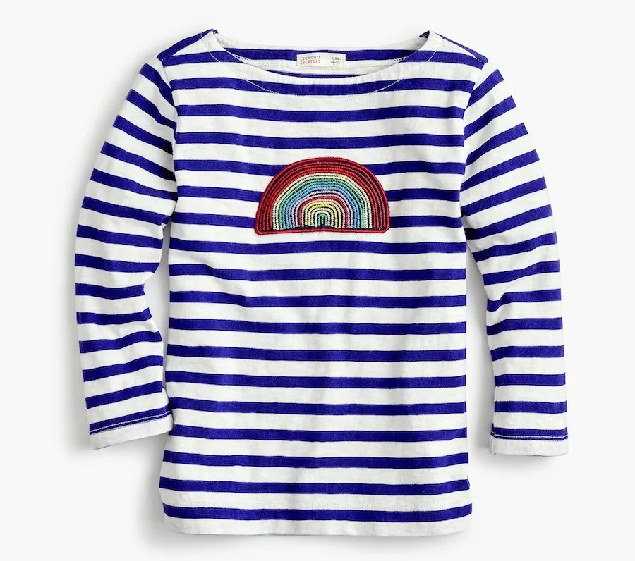 Kids' rainbow clothing, accessories, and gear: Rainbow Shirt by J.Crew
