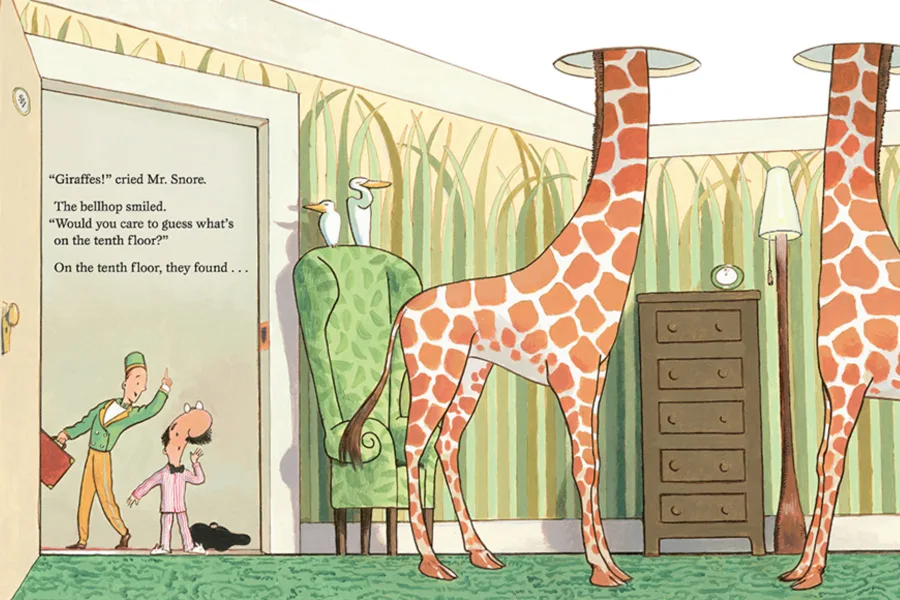 There's a Dinosaur on the 13th floor: The hilarious new picture book from Wade Bradford and Kevin Hawkes (sponsored)