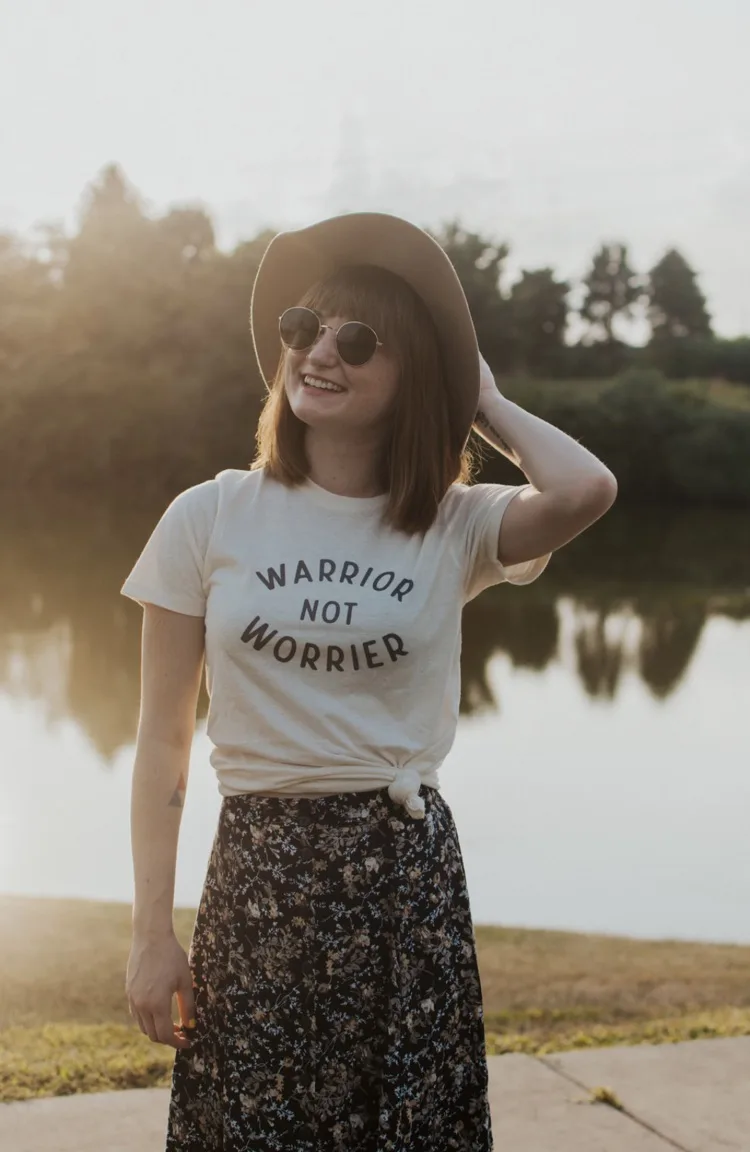 Polished Prints tees: Warrior not Worrier