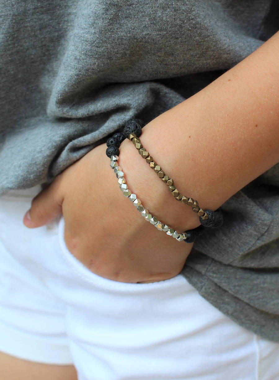 Essential oil jewelry: Lava bracelets at Finding Grace Designs
