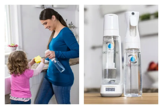 With the Force of Nature cleaning system, you can make your own all-natural cleaning products at home.