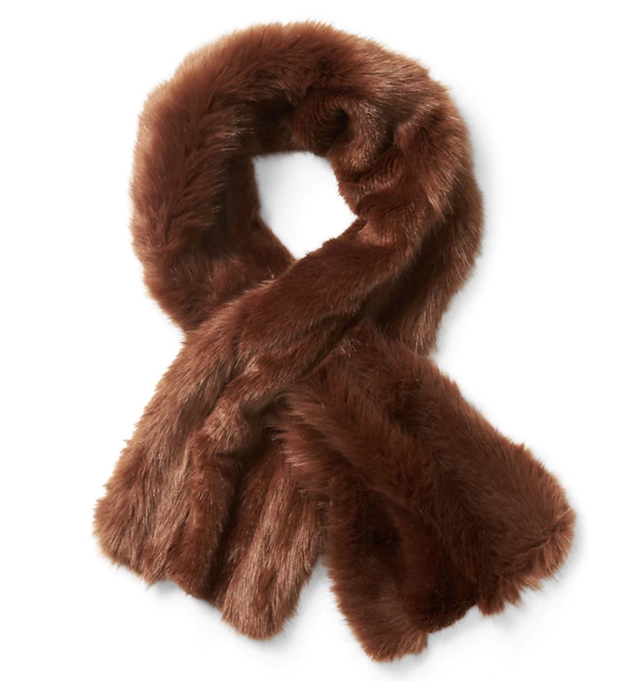 Faux fur pull-through scarf half off right now for holiday shopping!